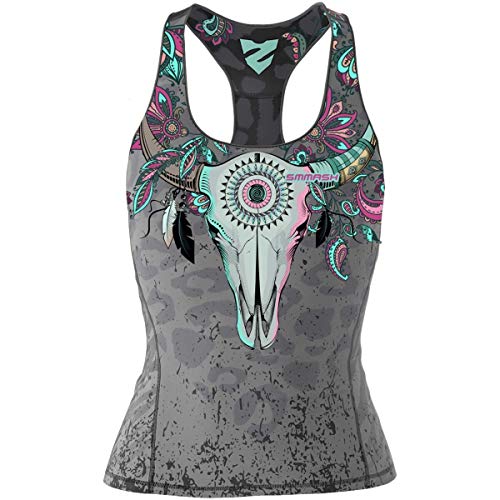 SMMASH Sport Top Damen Tanktop Trainingstop Atmungsaktiv Schnelltrockend Fitness Yoga Gym von SMMASH