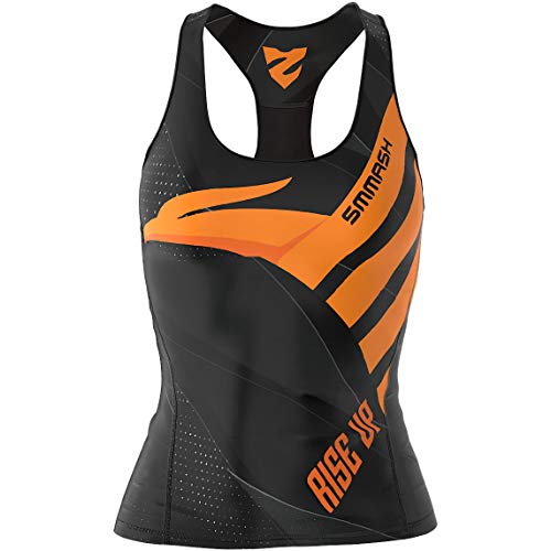 SMMASH Sport Top Damen Tanktop Trainingstop Atmungsaktiv Schnelltrockend Fitness Yoga Gym von SMMASH