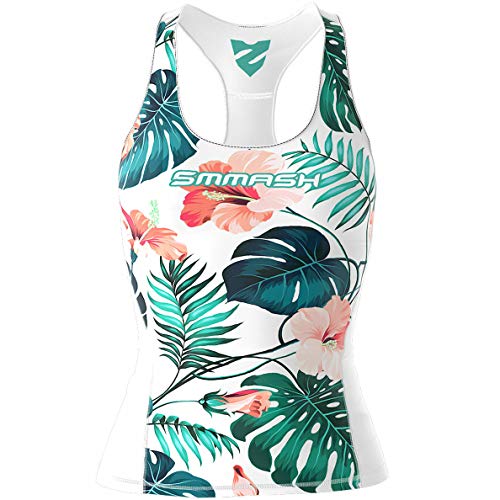 SMMASH Sport Top Damen Tanktop Trainingstop Atmungsaktiv Schnelltrockend Fitness Yoga Gym von SMMASH