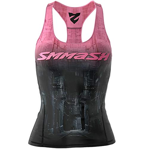 SMMASH Sport Top Damen Tanktop Trainingstop Atmungsaktiv Schnelltrockend Fitness Yoga Gym von SMMASH