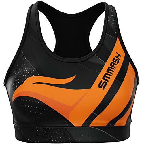 SMMASH Sport Bustier Damen BH Ohne Bügel Sportunterwäsche Oberteil Fitness Yoga Gym Laufen Bequem von SMMASH