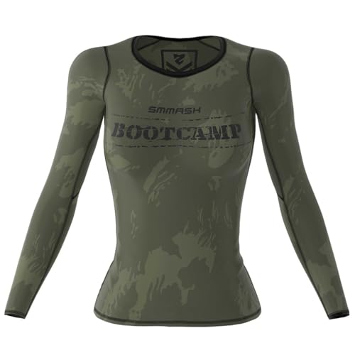 SMMASH Funktionsshirt Damen Kompressionsshirt Sportshirt Langarm Atmungsaktiv Second Skin Technologie Fitness Oberteil Outdoor SMMASH Funktionsshirt Damen Kompressionsshirt Sportshirt Langarm Atmungsaktiv Second Skin Technologie Fitness Oberteil Outdoor von SMMASH