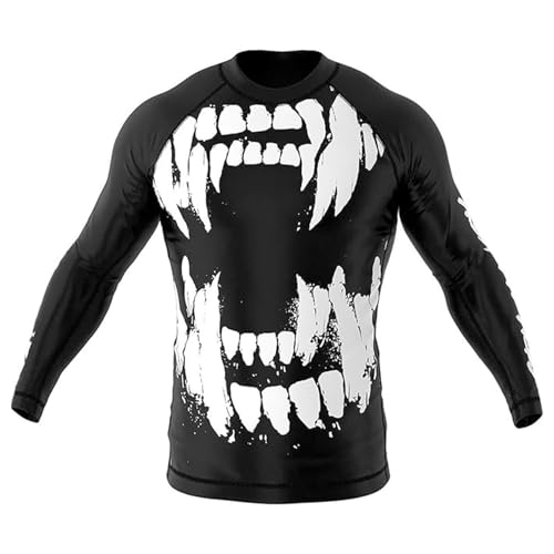 SMMASH Funktionsshirt Herren Rashguard Langarm Sportshirt MMA Thaibox Muay Thai Kickboxen Atmungsaktiv Abriebfest SMMASH Funktionsshirt Herren Rashguard Langarm Sportshirt MMA Thaibox Muay Thai Kickboxen Atmungsaktiv Abriebfest von SMMASH