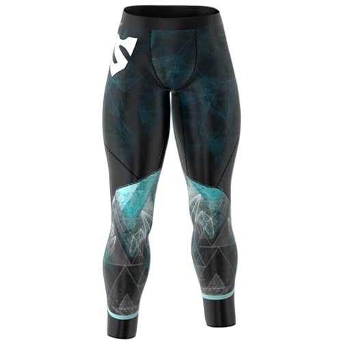 SMMASH Kompressionshose Herren Laufhose Lang Leggings Sportleggings Für Männer Atmungsaktiv Second Skin Technologie Running Hose von SMMASH