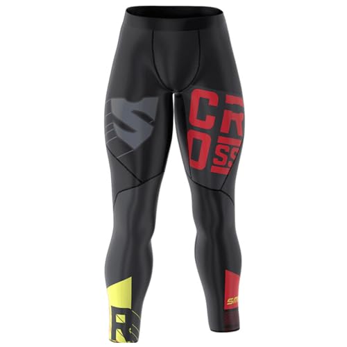 SMMASH Lange Leggins Jogginghose für Herren, Outdoor- Fitness und Trainingshose, Sporthose Laufhose Lang, Hose zum Gym Fitnessstudio, Atmungsaktive Leggins OCR Crossfit, Made in EU von SMMASH