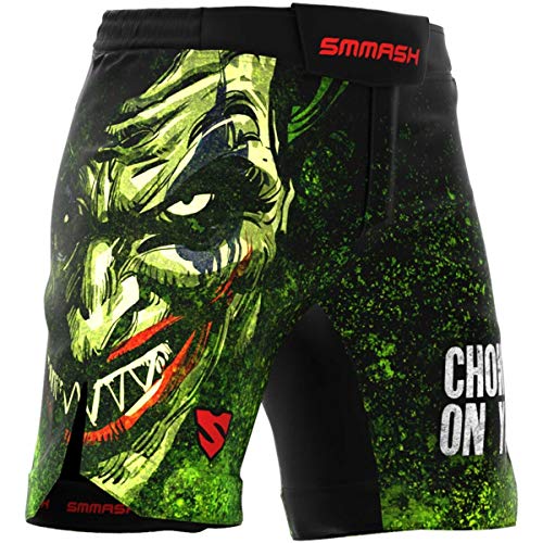 SMMASH Trainingshose für Herren Kurz MMA Kampfsport Boxen Sport Gym Fitness, Kurze Hose, Sporthose Kurz, Männer-Sportbekleidung, Leichte Kampfhose, Atmungsaktive Fightshorts für Thaiboxen Kickboxen von SMMASH