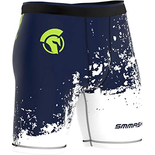 SMMASH Kompressionshose Herren Laufhose Kurz Leggings Sportleggings Für Männer Atmungsaktiv Second Skin Technologie Running Hose Leicht Sporthose von SMMASH
