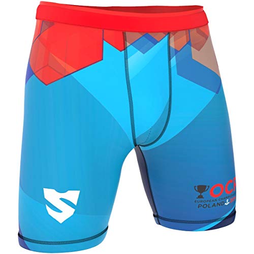 SMMASH Kompressionshose Herren Laufhose Kurz Leggings Sportleggings Für Männer Atmungsaktiv Second Skin Technologie Running Hose Leicht Sporthose von SMMASH