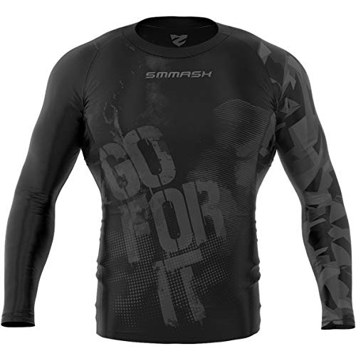 SMMASH Kompressionsshirt Funktionsshirt Herren Langarm Sportshirt Laufshirt Langarmshirt Second Skin Technologie Atmungsaktiv Schnelltrockend SMMASH Kompressionsshirt Funktionsshirt Herren Langarm Sportshirt Laufshirt Langarmshirt Second Skin Technologie Atmungsaktiv Schnelltrockend von SMMASH