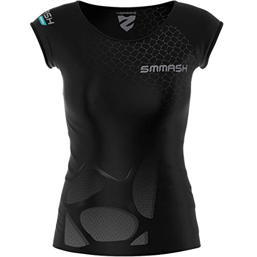 SMMASH Kompressionsshirt für Damen Kurzarm, Funktionsshirt für Sport Outdoor OCR Cross-Training Fitness Yoga Gym, Atmungsaktiv Professionelle Sportbekleidung von SMMASH