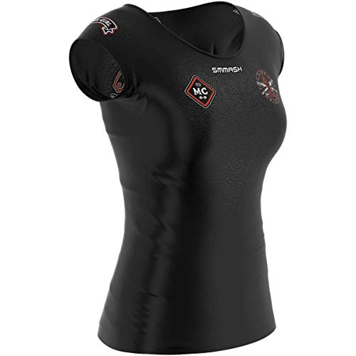 SMMASH Funktionsshirt Damen Kompressionsshirt Sportshirt Kurzarm Atmungsaktiv Second Skin Technologie Fitness Oberteil Outdoor von SMMASH