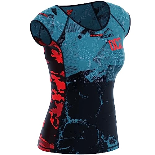 SMMASH Kompressionsshirt für Damen Kurzarm, Funktionsshirt für Sport Outdoor OCR Cross-Training Fitness Yoga Gym, Atmungsaktiv Professionelle Sportbekleidung von SMMASH