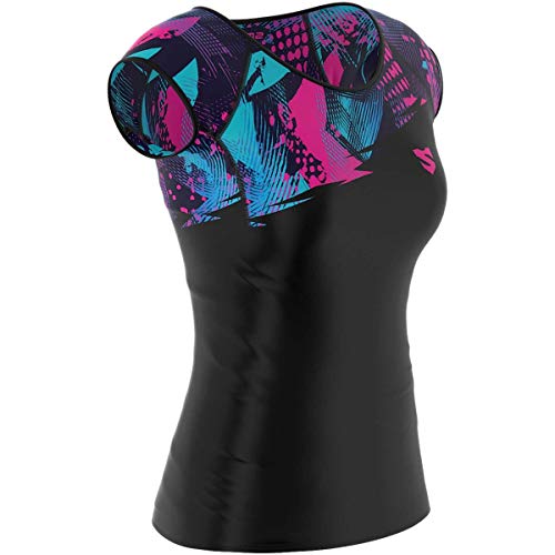 SMMASH Funktionsshirt Damen Kompressionsshirt Sportshirt Kurzarm Atmungsaktiv Second Skin Technologie Fitness Oberteil Outdoor von SMMASH