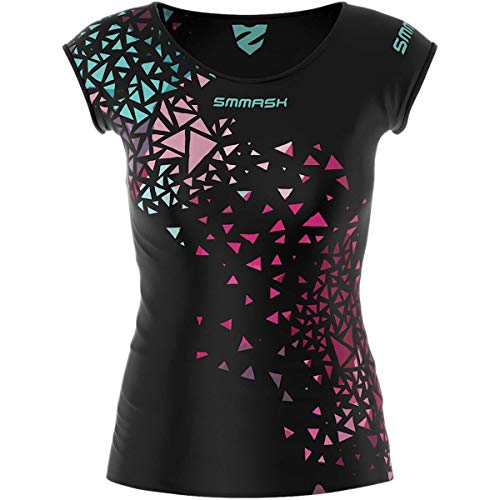 SMMASH Funktionsshirt Damen Kompressionsshirt Sportshirt Kurzarm Atmungsaktiv Second Skin Technologie Fitness Oberteil Outdoor von SMMASH