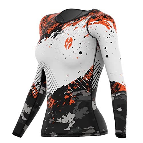 SMMASH Funktionsshirt Damen Kompressionsshirt Sportshirt Langarm Atmungsaktiv Second Skin Technologie Fitness Oberteil Outdoor von SMMASH