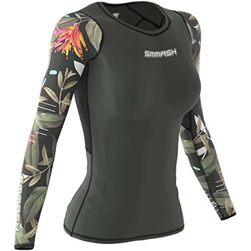 SMMASH Funktionsshirt Damen Kompressionsshirt Sportshirt Langarm Atmungsaktiv Second Skin Technologie Fitness Oberteil Outdoor von SMMASH