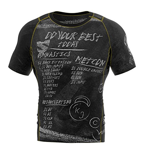 SMMASH Kompressionsshirt Funktionsshirt Herren Kurzarm Sportshirt Laufshirt Kurzarmshirt Second Skin Technologie Atmungsaktiv Schnelltrockend von SMMASH