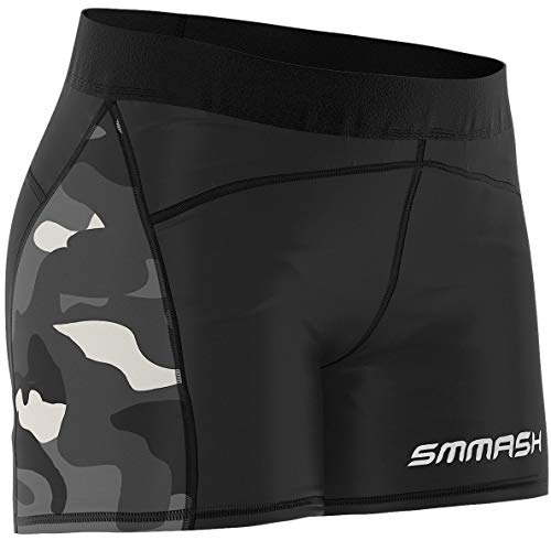 SMMASH Sport Leggings Damen Sportleggings Kurz Push Up Blickdicht Sporthose Yogahose Second Skin Technologie Atmungsaktiv Schnelltrockend Elastisch Figurformend von SMMASH