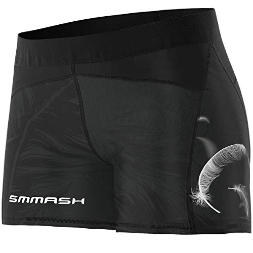 SMMASH Sport Leggings Damen Sportleggings Kurz Push Up Blickdicht Sporthose Yogahose Second Skin Technologie Atmungsaktiv Schnelltrockend Elastisch Figurformend von SMMASH