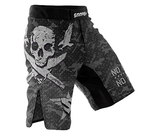 SMMASH Kurze Trainingshose für Herren MMA Kampfsport Boxen Sport Gym Fitness, Kurze Hose, Sporthose Kurz, Männer-Sportbekleidung, Leichte Kampfhose, Atmungsaktive Fightshorts für Thaiboxen Kickboxen von SMMASH