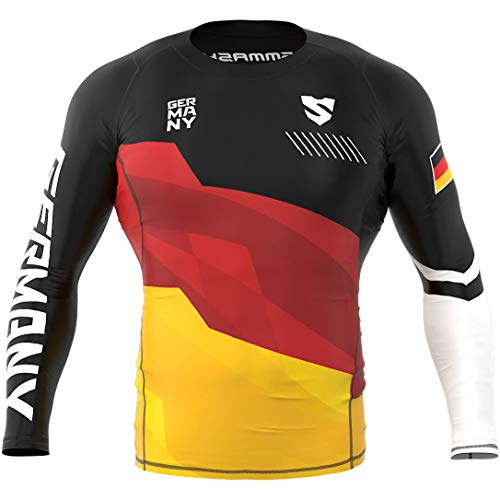 SMMASH Kompressionsshirt Funktionsshirt Herren Langarm Sportshirt Laufshirt Langarmshirt Second Skin Technologie Atmungsaktiv Schnelltrockend von SMMASH