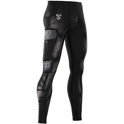 SMMASH Kompressionshose Herren Laufhose Lang Funktionshose Leggings Sportleggings Für Männer Atmungsaktiv Second Skin Technologie Running Hose Sporthose von SMMASH