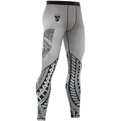 SMMASH Kompressionshose Herren Laufhose Lang Funktionshose Leggings Sportleggings Für Männer Atmungsaktiv Second Skin Technologie Running Hose Sporthose von SMMASH