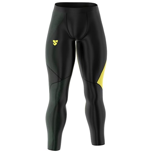 SMMASH Kompressionshose Herren Laufhose Lang Leggings Sportleggings Für Männer Atmungsaktiv Second Skin Technologie Running Hose von SMMASH