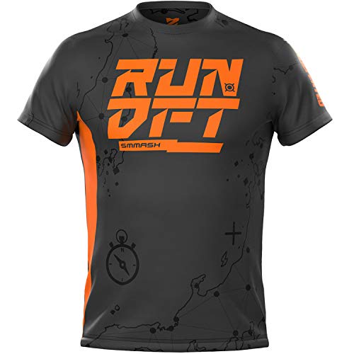 SMMASH Laufshirt Herren Funktionsshirt Kurzärmliges, Atmungsaktiv und Leicht Trainingsshirt für Fitness, Ocr, Outdoor, Slim Fit Sportshirt für Männer, Hergestellt in der EU von SMMASH