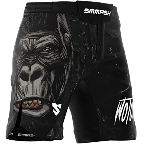 SMMASH MMA Shorts Herren Thaibox Muay Thai Hose Boxhose Sporthose Trainingsshorts Atmungsaktiv Kletterverschluss Abriebfest Ultraleicht von SMMASH