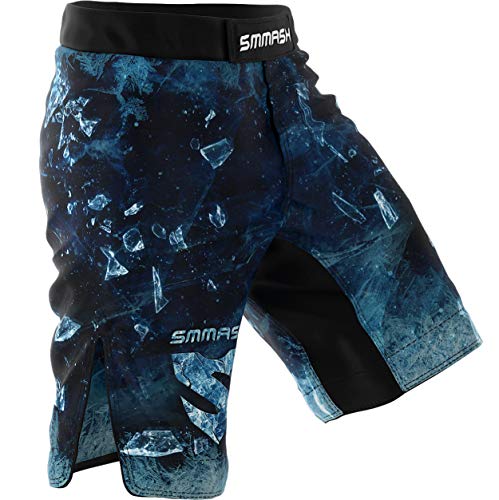 SMMASH MMA Shorts Herren Thaibox Muay Thai Hose Boxhose Sporthose Trainingsshorts Atmungsaktiv Kletterverschluss Abriebfest von SMMASH