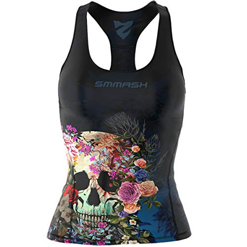 SMMASH Sport Top Damen Tanktop Trainingstop Atmungsaktiv Schnelltrockend Fitness Yoga Gym von SMMASH