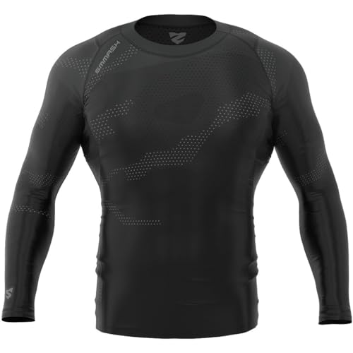 SMMASH Kompressionsshirt Funktionsshirt Herren Langarm Sportshirt Laufshirt Langarmshirt Second Skin Technologie Atmungsaktiv Schnelltrockend von SMMASH