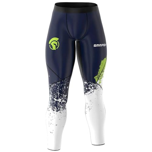 SMMASH Kompressionshose Herren Laufhose Lang Leggings Sportleggings Für Männer Atmungsaktiv Second Skin Technologie Running Hose von SMMASH