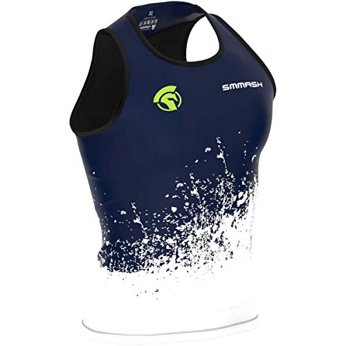 SMMASH Tank Top Herren Gym Sportshirt Ärmellos Laufshirt Fitness Second Skin Technologie Atmungsaktiv Schnelltrockend Bequem von SMMASH