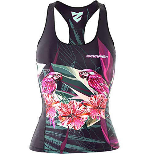 SMMASH Sport Top Damen Tanktop Trainingstop Atmungsaktiv Schnelltrockend Fitness Yoga Gym von SMMASH