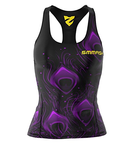 SMMASH Sport Top Damen Tanktop Trainingstop Atmungsaktiv Schnelltrockend Fitness Yoga Gym von SMMASH