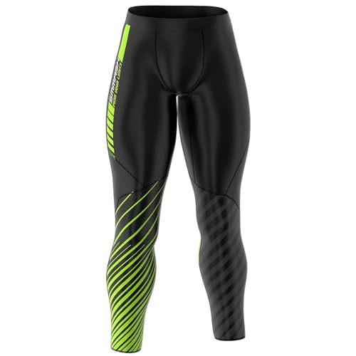 SMMASH Kompressionshose Herren Laufhose Lang Leggings Sportleggings Für Männer Atmungsaktiv Second Skin Technologie Running Hose von SMMASH