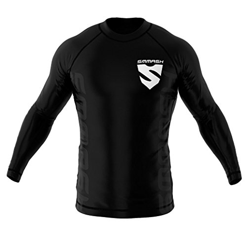 SMMASH Funktionsshirt Herren Rashguard Langarm Sportshirt MMA Thaibox Muay Thai Kickboxen Atmungsaktiv Abriebfest von SMMASH