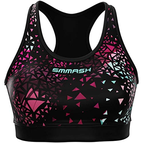 SMMASH Sport BH für Damen, Büstenhalter Ohne Bügel für Sport Outdoor OCR Cross-Training Fitness Yoga Gym, Atmungsaktives Funktionsshirt, Sporttop, Sportshirt, Professionelle Sportbekleidung von SMMASH