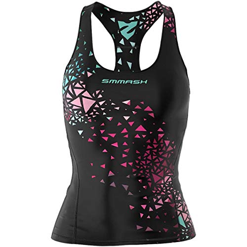 SMMASH Sport Top Damen Tanktop Trainingstop Atmungsaktiv Schnelltrockend Fitness Yoga Gym von SMMASH