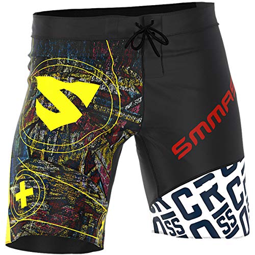 SMMASH Kompressionshose Herren Sporthose Kurz Shorts Thaibox Muay Thai Hose Boxhose Sporthose Trainingsshorts Atmungsaktiv Abriebfest von SMMASH