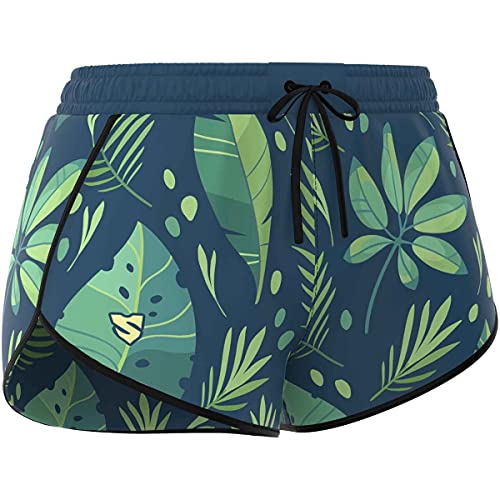 SMMASH Spinney Sportbekleidung für Urlaub am Wasser, Kurze Bade-Shorts für Damen, Bequeme Badehose und Trainingshorts, Bunte Sporthose, Stylishe Boardshorts, Hergestellt in der EU (XL) von SMMASH