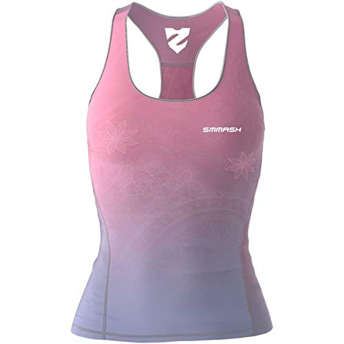 SMMASH Sport Top Damen Tanktop Trainingstop Atmungsaktiv Schnelltrockend Fitness Yoga Gym von SMMASH