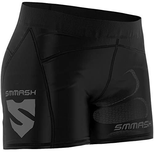 SMMASH Sport Leggings Damen Sportleggings Kurz Push Up Blickdicht Sporthose Yogahose Second Skin Technologie Atmungsaktiv Schnelltrockend Elastisch Figurformend von SMMASH