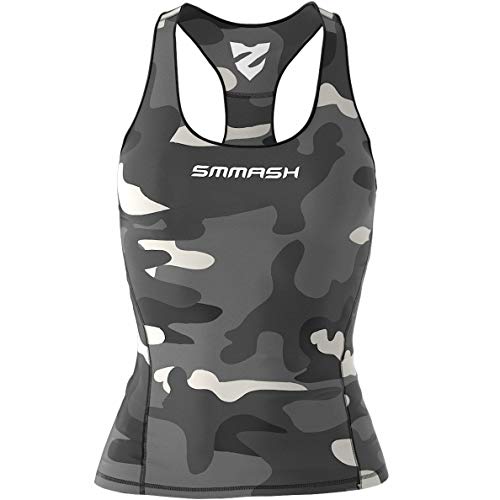 SMMASH Sport Top Damen Tanktop Trainingstop Atmungsaktiv Schnelltrockend Fitness Yoga Gym von SMMASH