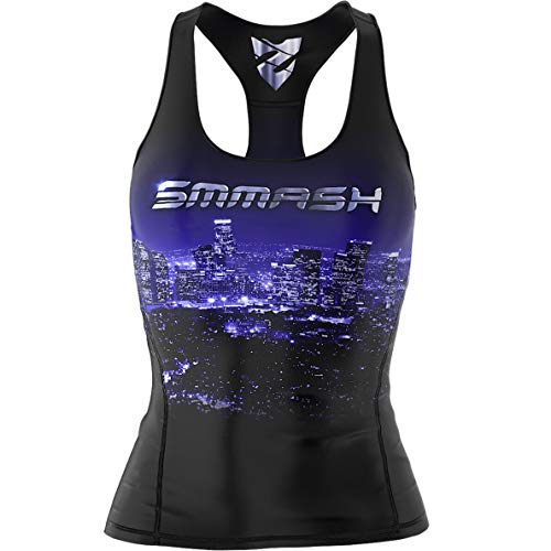 SMMASH Sport Top Damen Tanktop Trainingstop Atmungsaktiv Schnelltrockend Fitness Yoga Gym von SMMASH