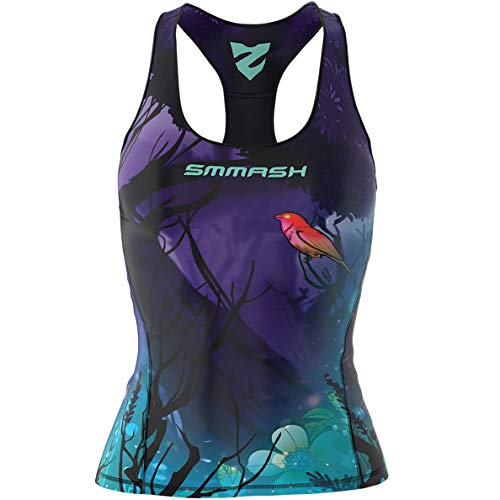 SMMASH Sport Top Damen Tanktop Trainingstop Atmungsaktiv Schnelltrockend Fitness Yoga Gym von SMMASH