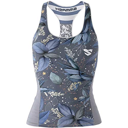 SMMASH Sport Top Damen Tanktop Trainingstop Atmungsaktiv Schnelltrockend Fitness Yoga Gym von SMMASH