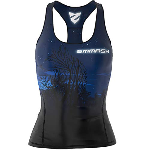 SMMASH Sport Top Damen Tanktop Trainingstop Atmungsaktiv Schnelltrockend Fitness Yoga Gym von SMMASH